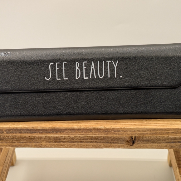 Rae Dunn Accessories - Rae Dunn Black 'See Beauty' Hard Eyeglass Accessory Case